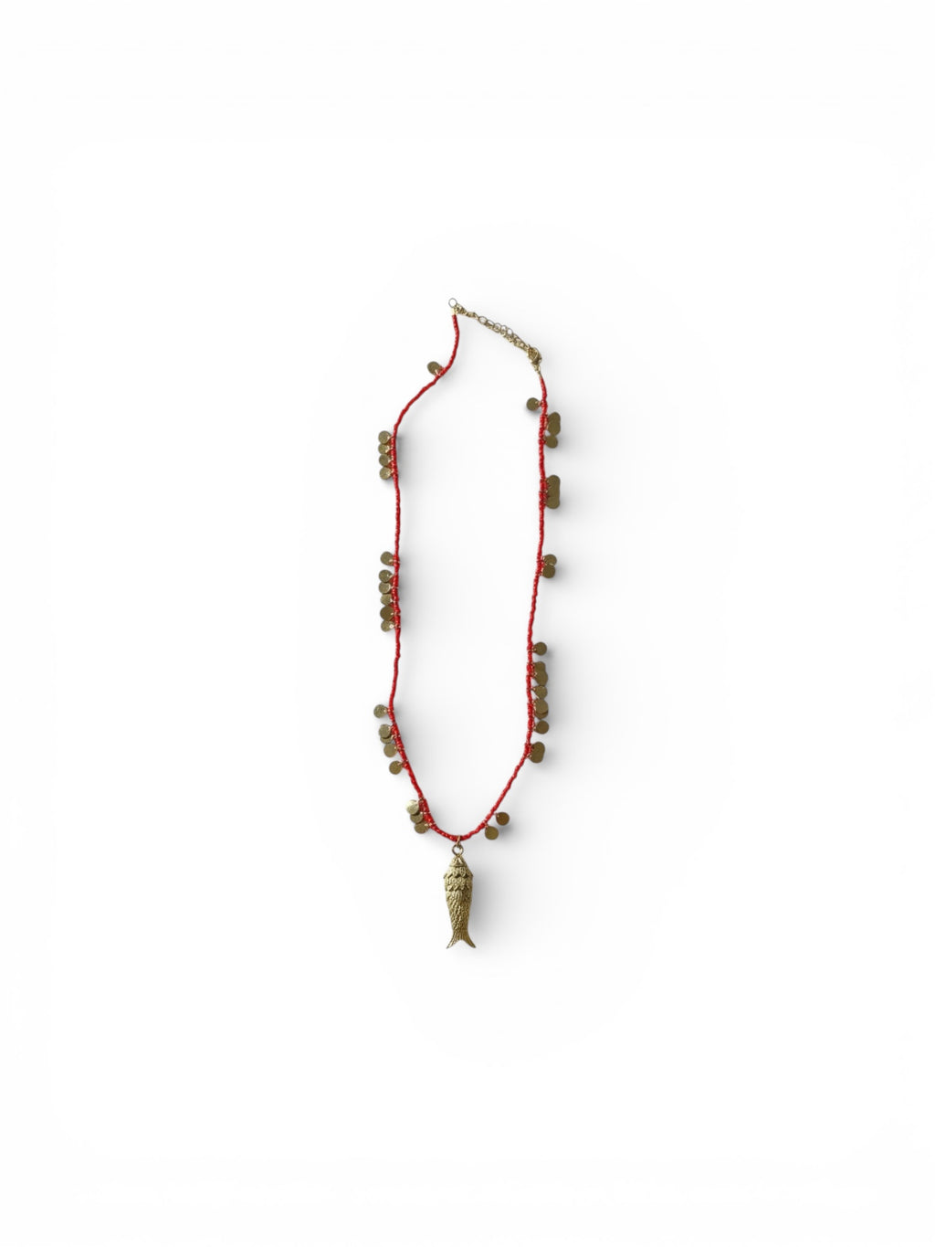 Fish Necklace Red