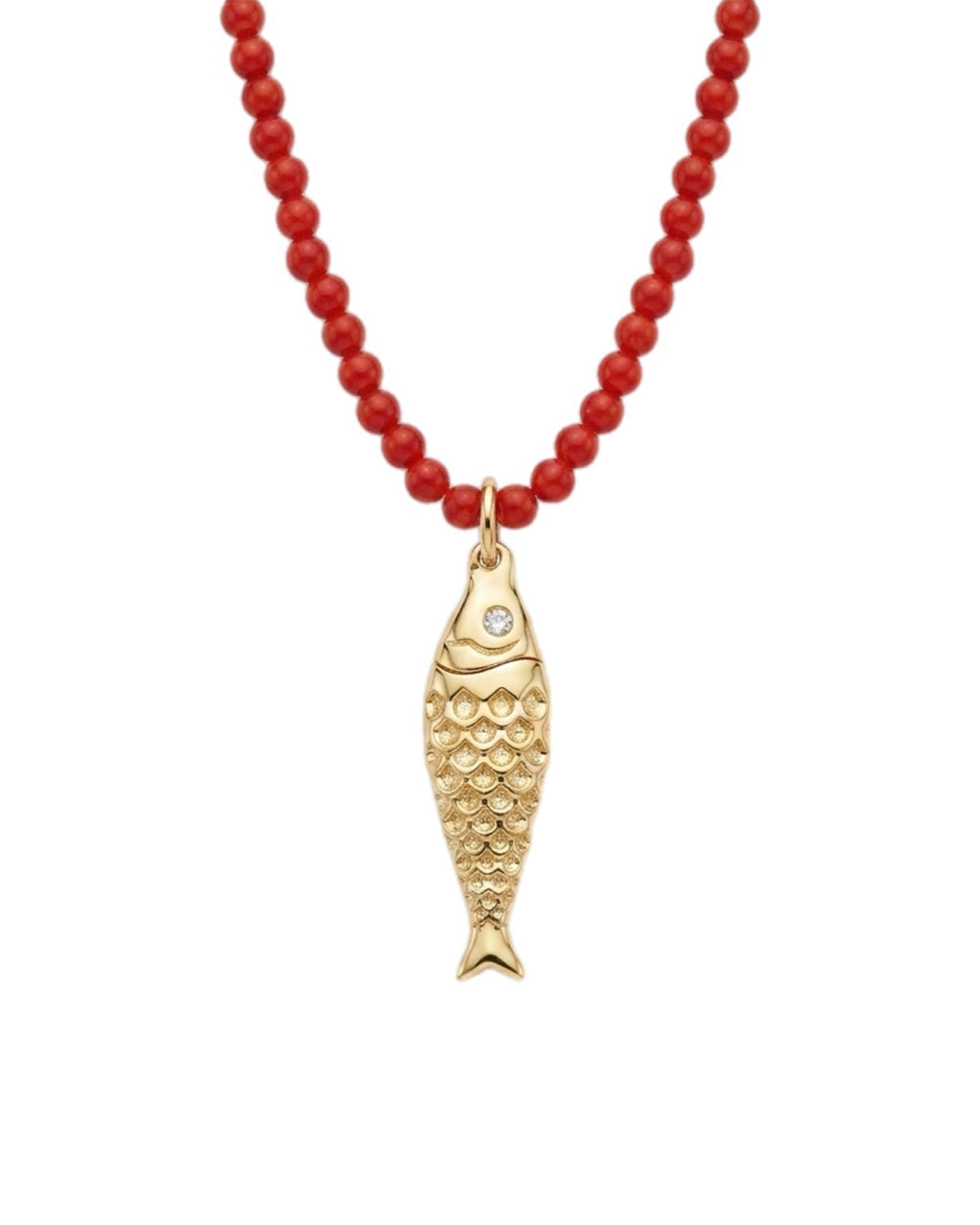 Fish Necklace Coral