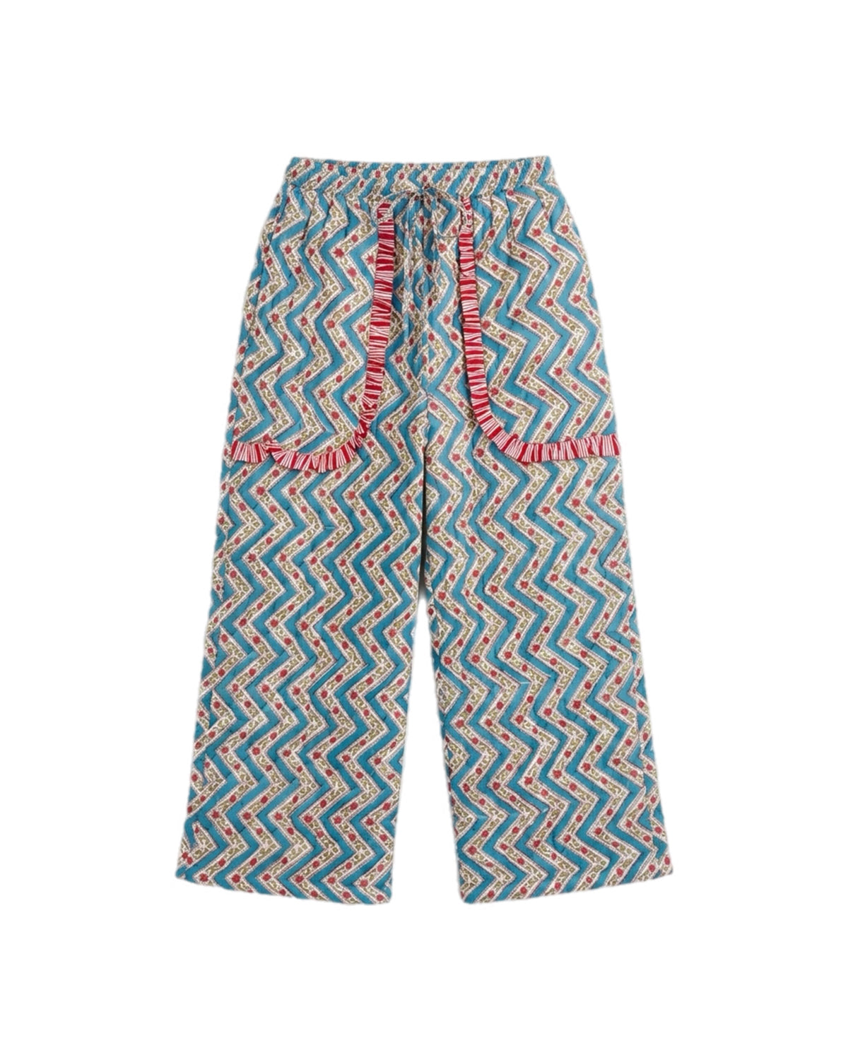 Quilt Pant with Frill